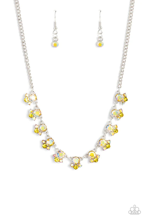 Tabloid Treasure - Yellow Necklace - Gimme the Glitz June 2023 Exclusive