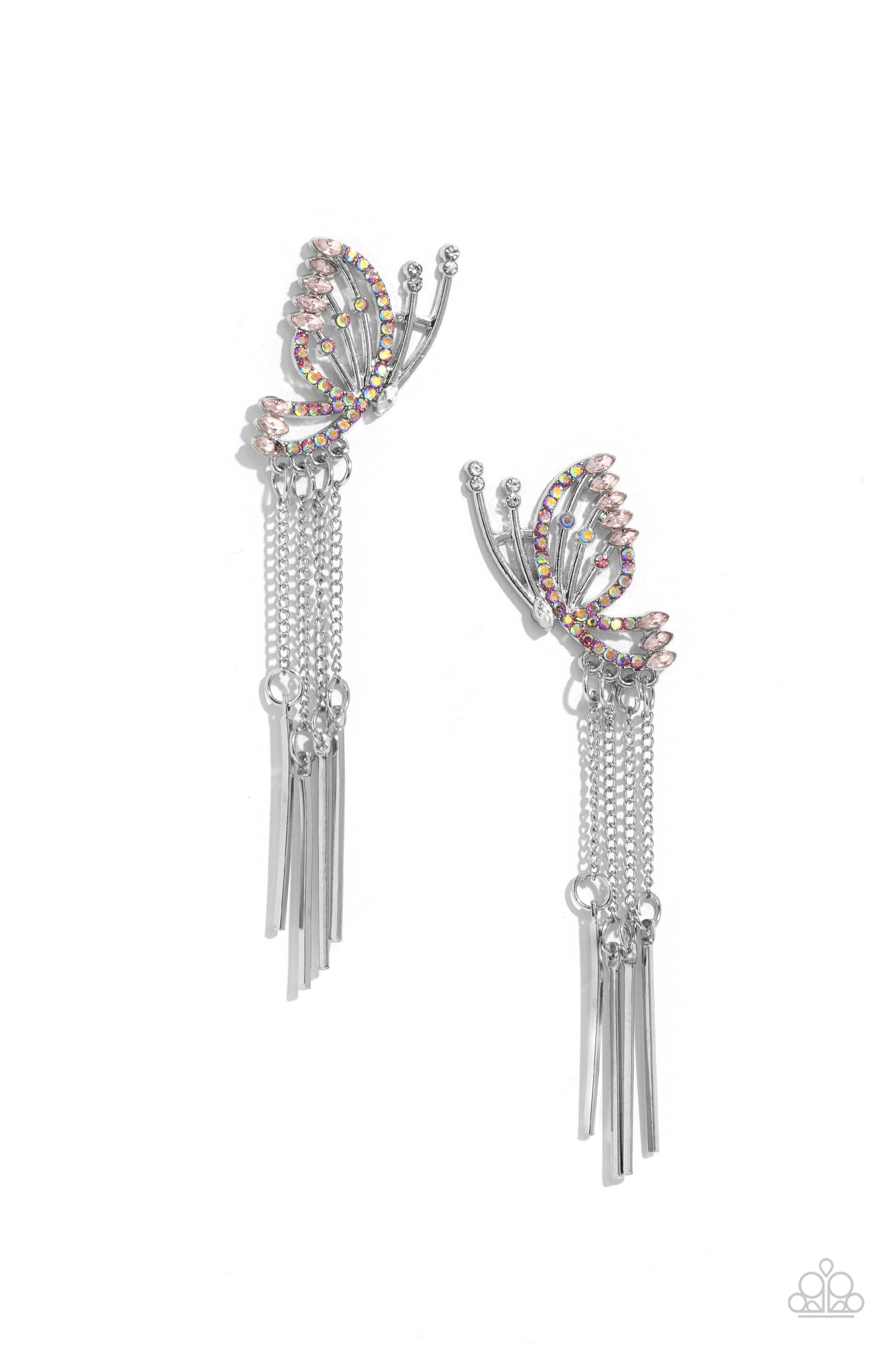 A Few Of My Favorite WINGS - Pink Iridescent Post Earrings - Exclusive Gimme The Glitz 20204