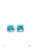 Girls Will Be Girls - Blue Post Back Earrings - Exclusive Black Diamond Fan Favorite