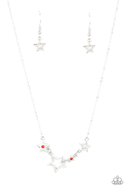 Proudly Patriotic - Red Necklace