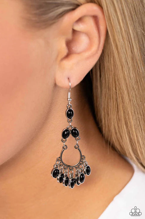 Girly Girl Getup - Black Earring