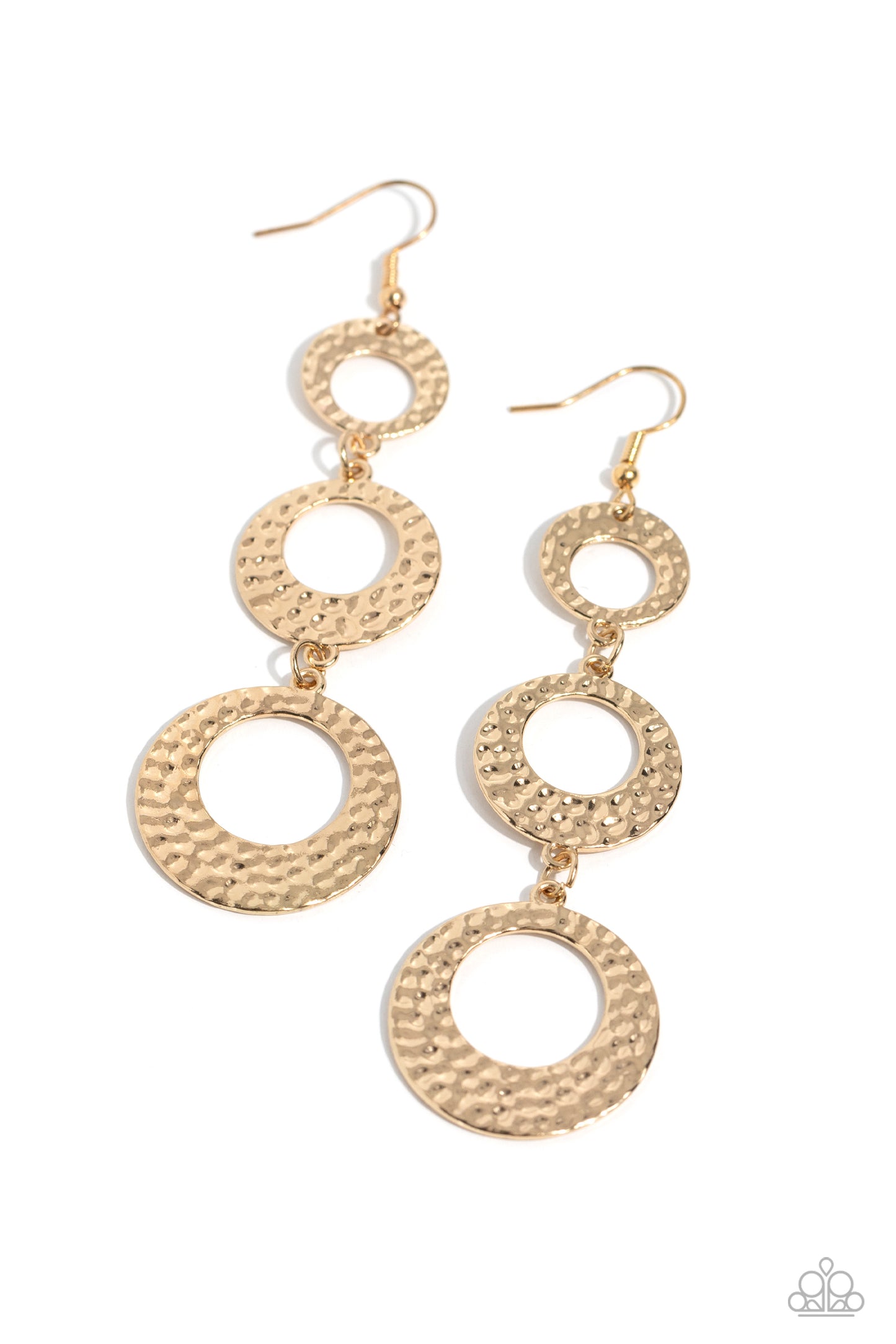 High Society Stunner - Gold Earring