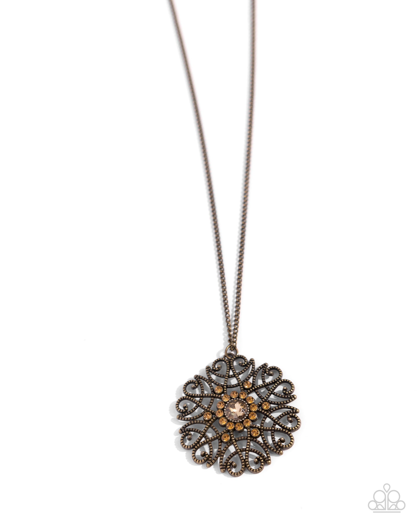 Jovial Jubilee - Brass Necklace