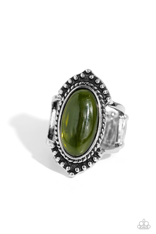 Coquettishly Casablanca - Green Ring