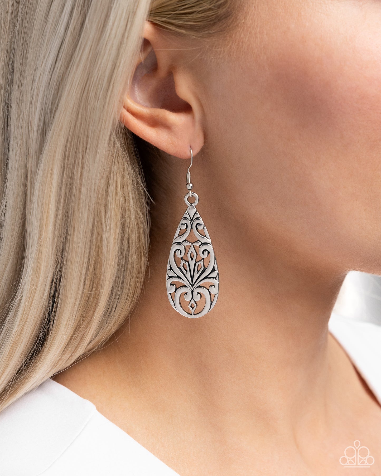 Eastern Elements - Silver Earring