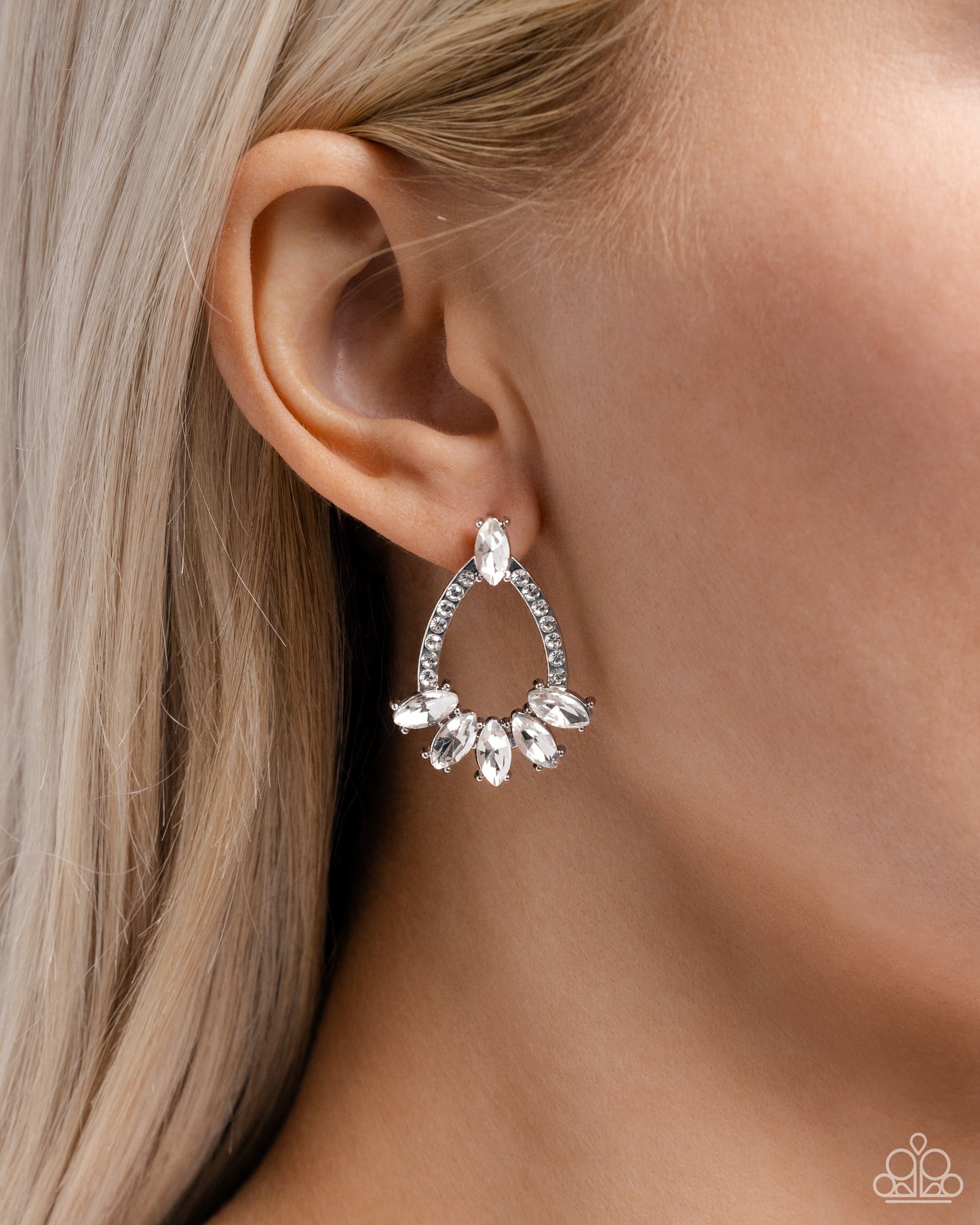 Experience Elegance - White Earring