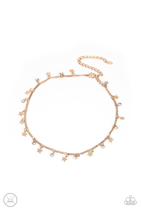 Little Lady Liberty - Gold Star Choker Necklace