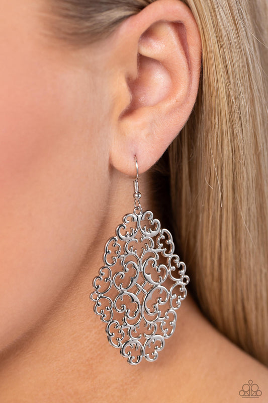 Contemporary Courtyards - Silver Earring