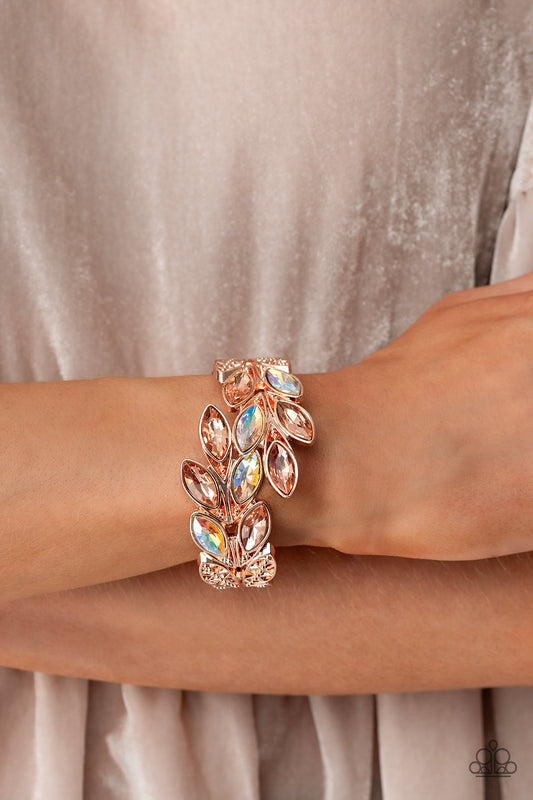 Luminous Laurels - Rose Gold Hinge Bracelet - LOP Exclusive - July 2023