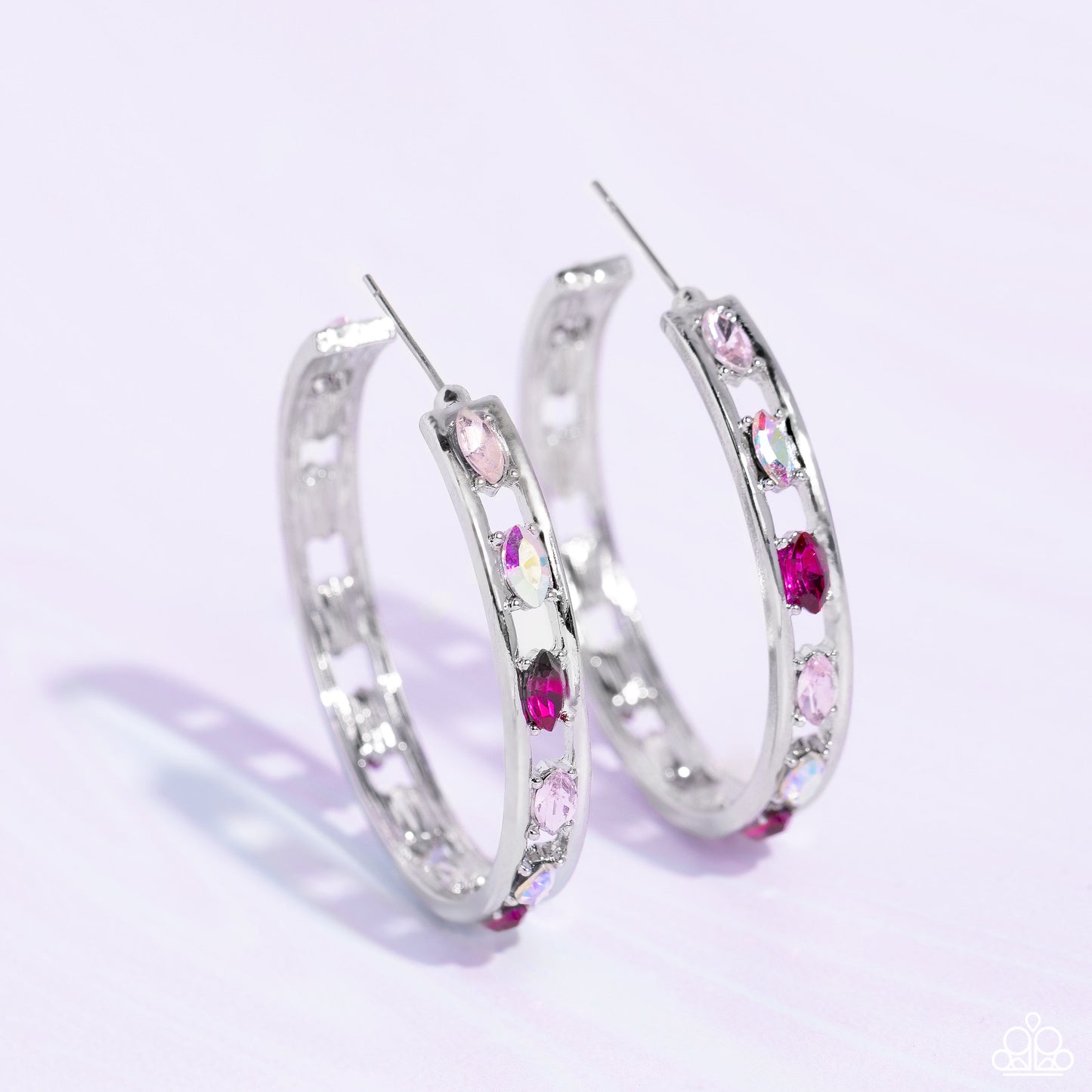 The Gem Fairy - Pink Hoop Earrings - LOP Exclusive - February 2023