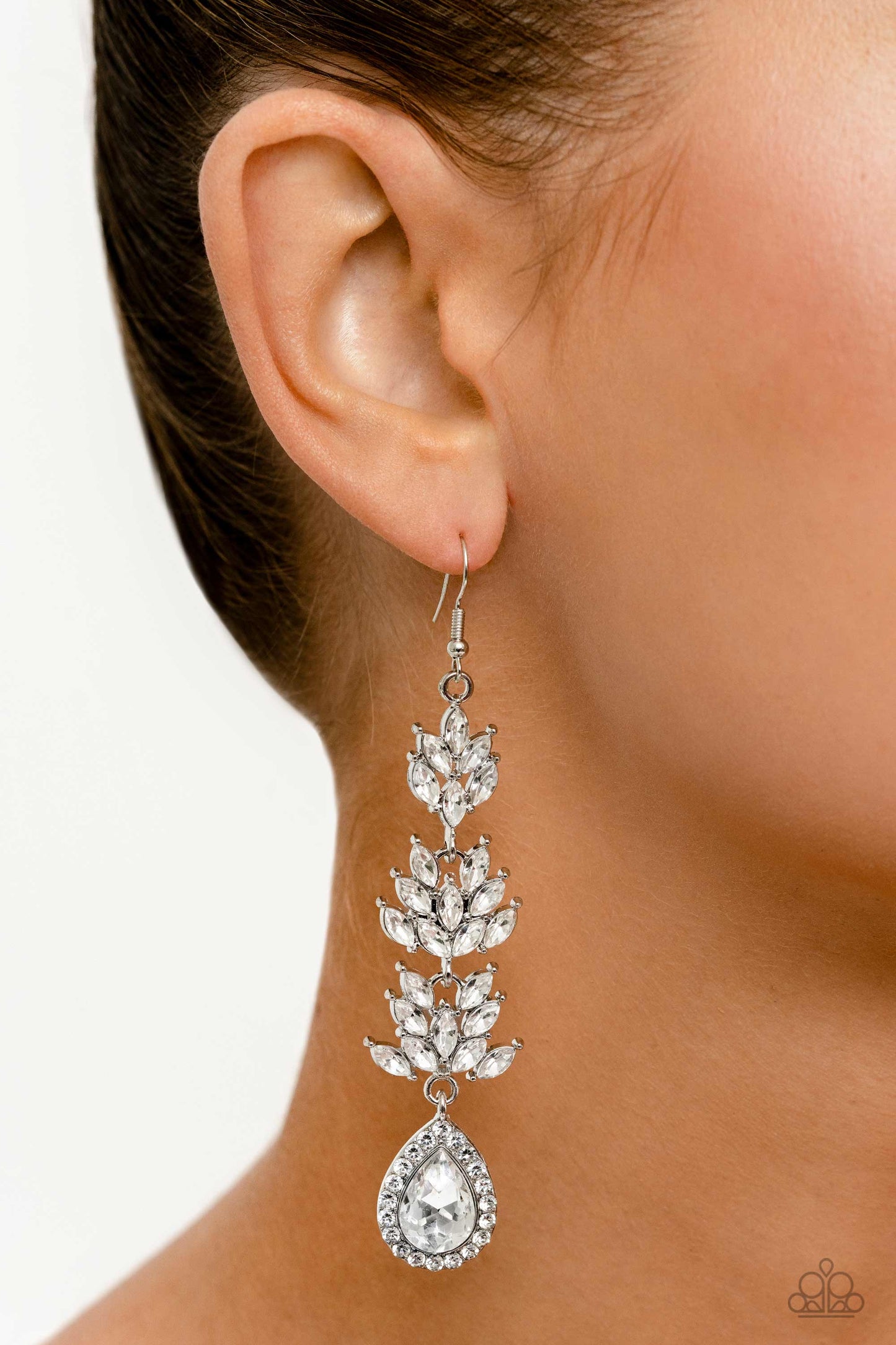 Water Lily Whimsy - White Earring - LOP Exclusive - February 2023