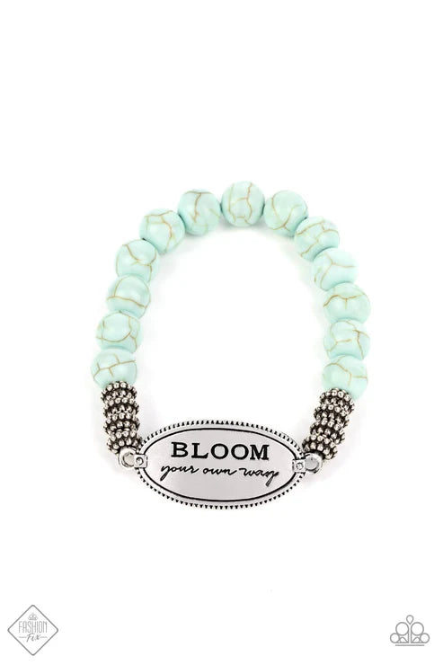 Bedouin Bloom - Blue Bracelet - Fashion Fix - November 2022