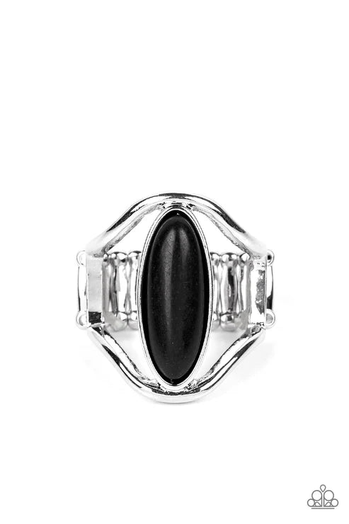 Spartan Stone - Black Stone Ring