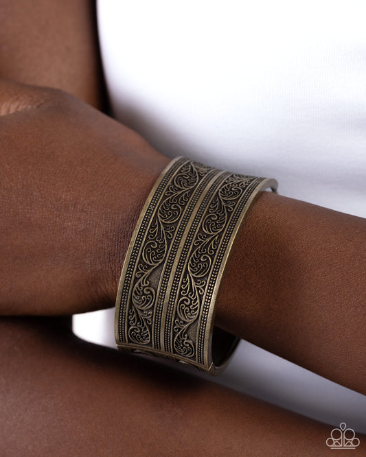 Eclectic European - Brass Bracelet