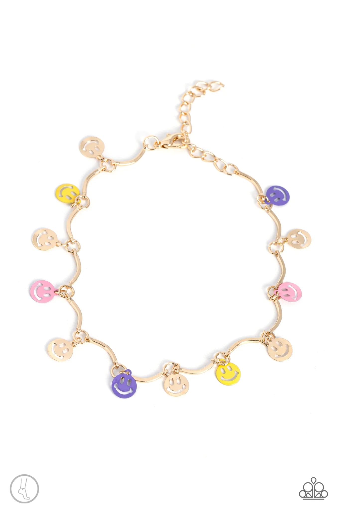 SMILEY SENSATION - GOLD ANKLET