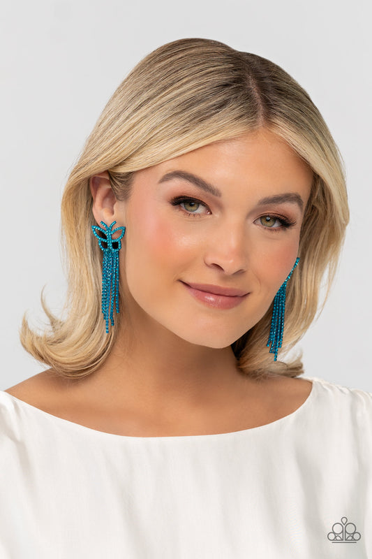 Billowing Butterflies - Blue Earring - LOP Exclusive - July 2023