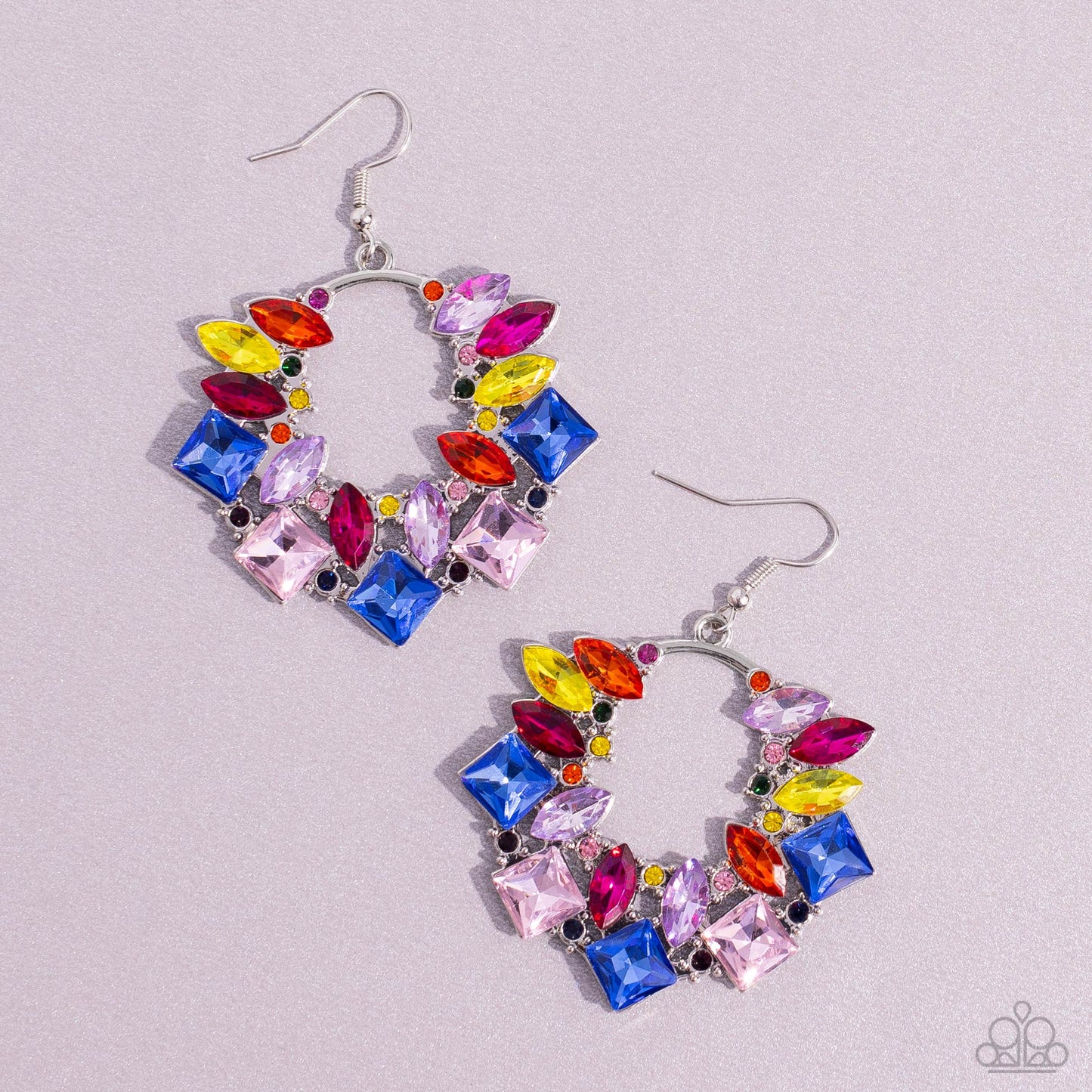 Wreathed in Watercolors - Multi Earrings - Exclusive Life of the Party September 2023