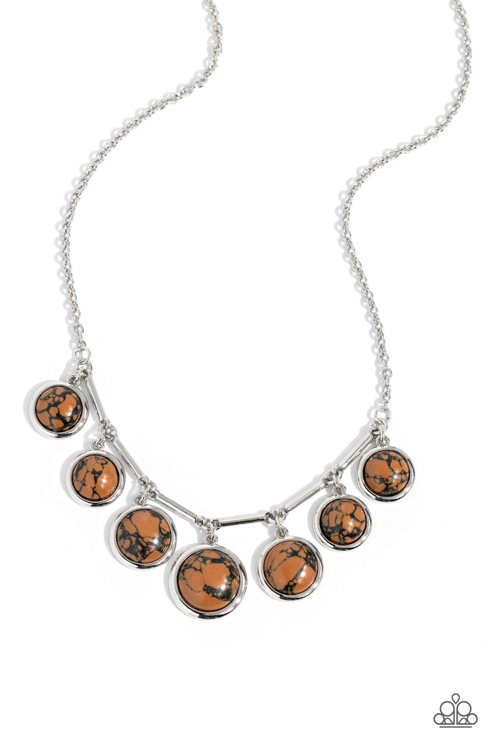 Rustic Recognition - Brown Necklace