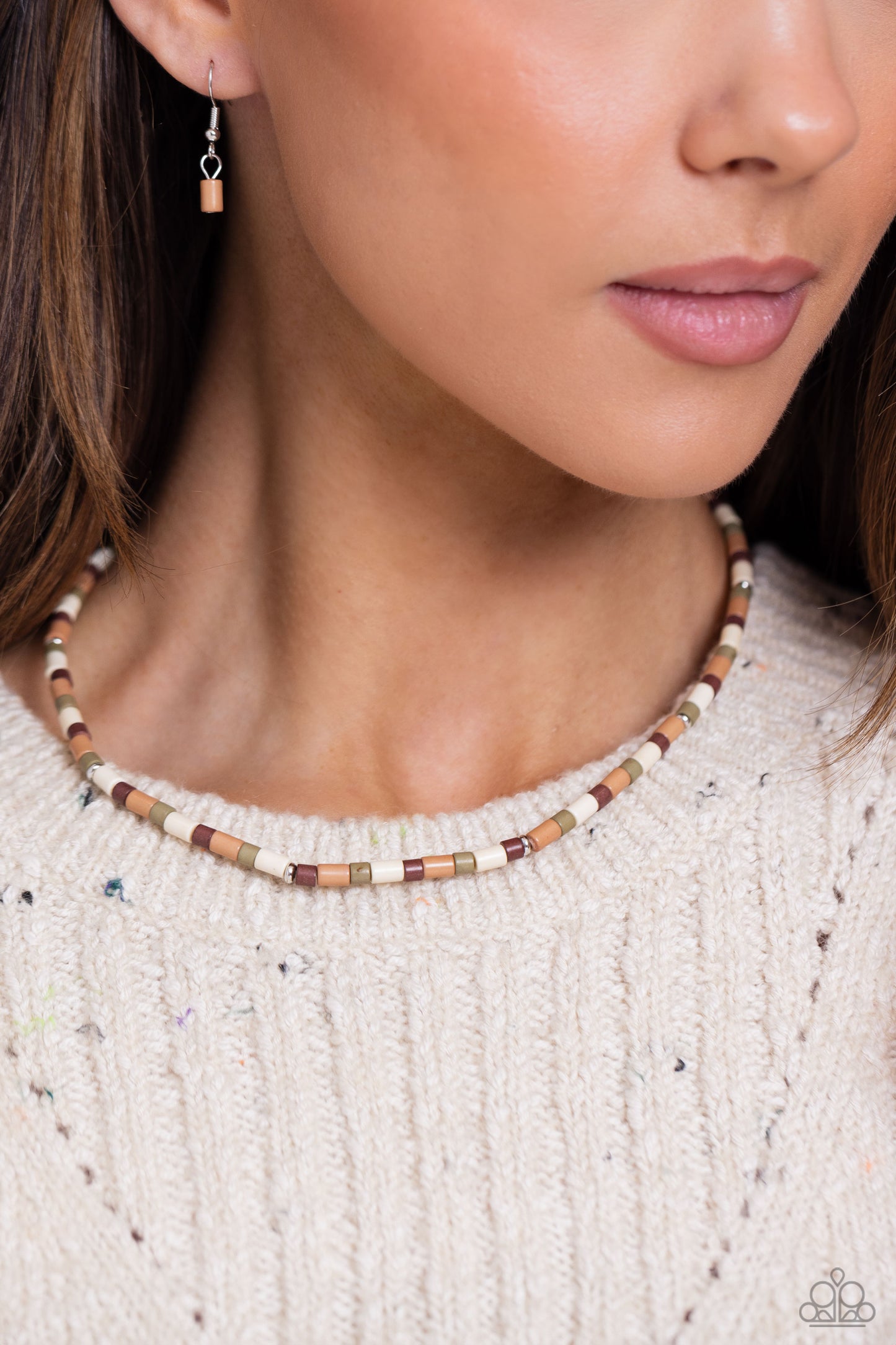 Natural Nonchalance - Brown Neckklace