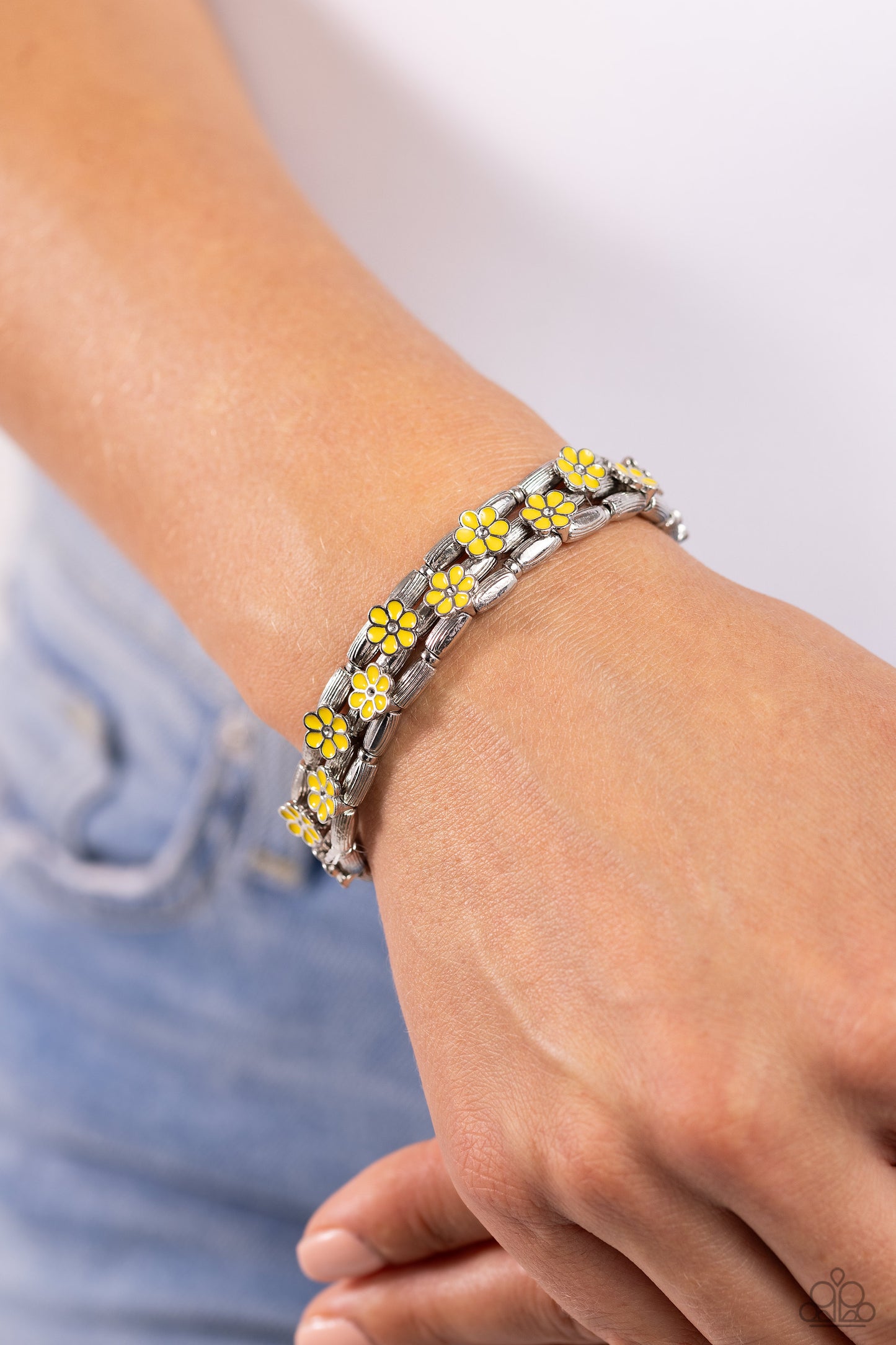 Scattered Springtime - Yellow Bracelet