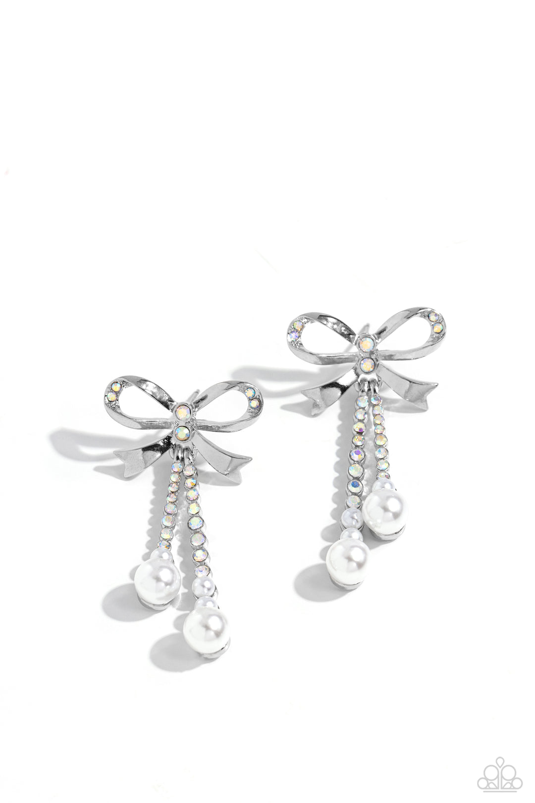 Bodacious Bow - Multi Iridescent Earring