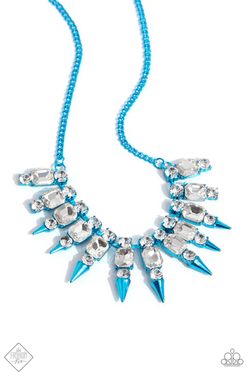 Punk Passion - Blue Necklace - Fashion Fix December 2023