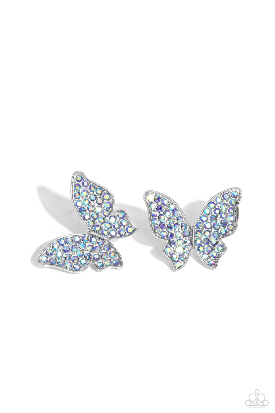 High Life - Blue Iridescent Butterfly Earrings