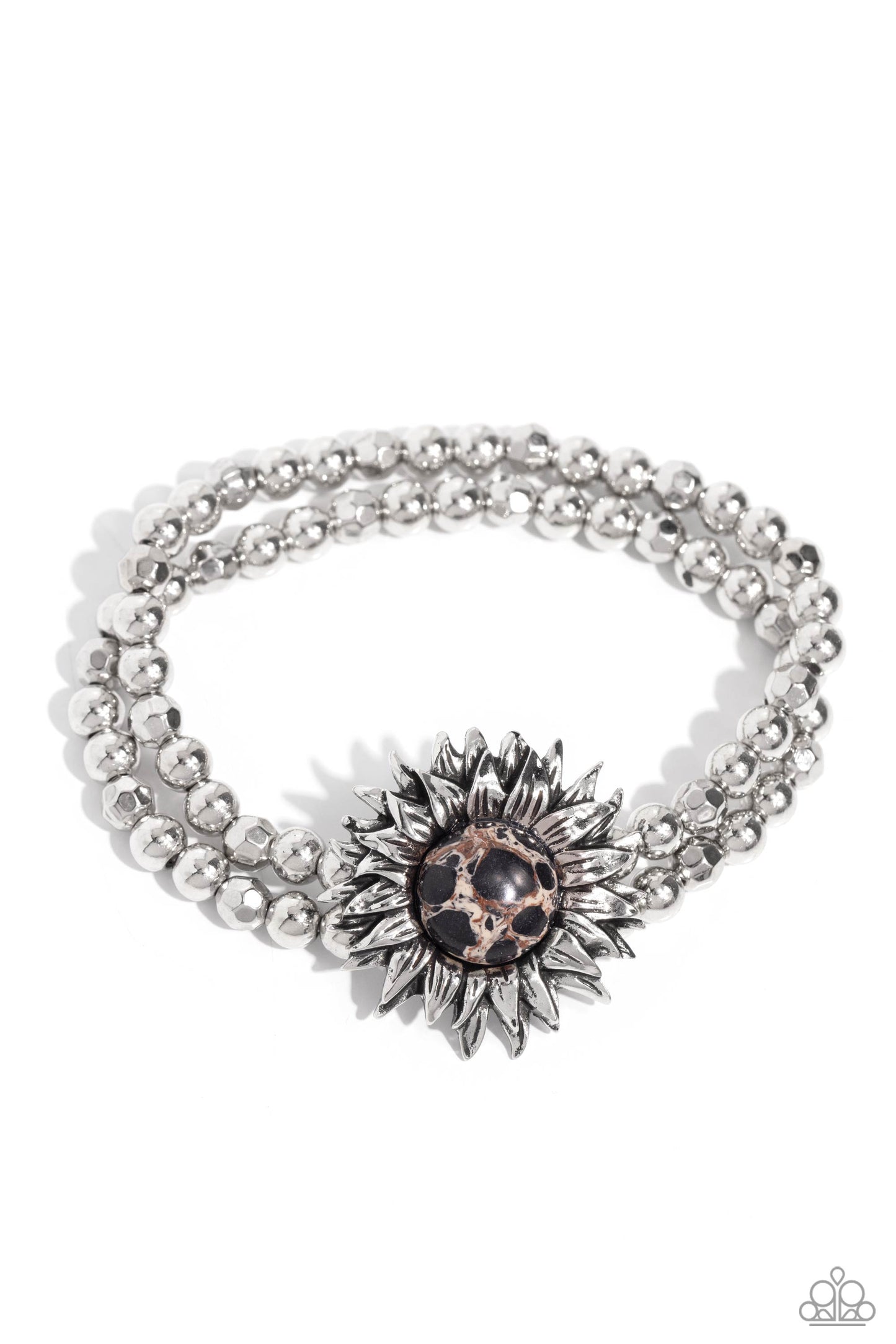 Sunflower Serenity - Black Bracelet