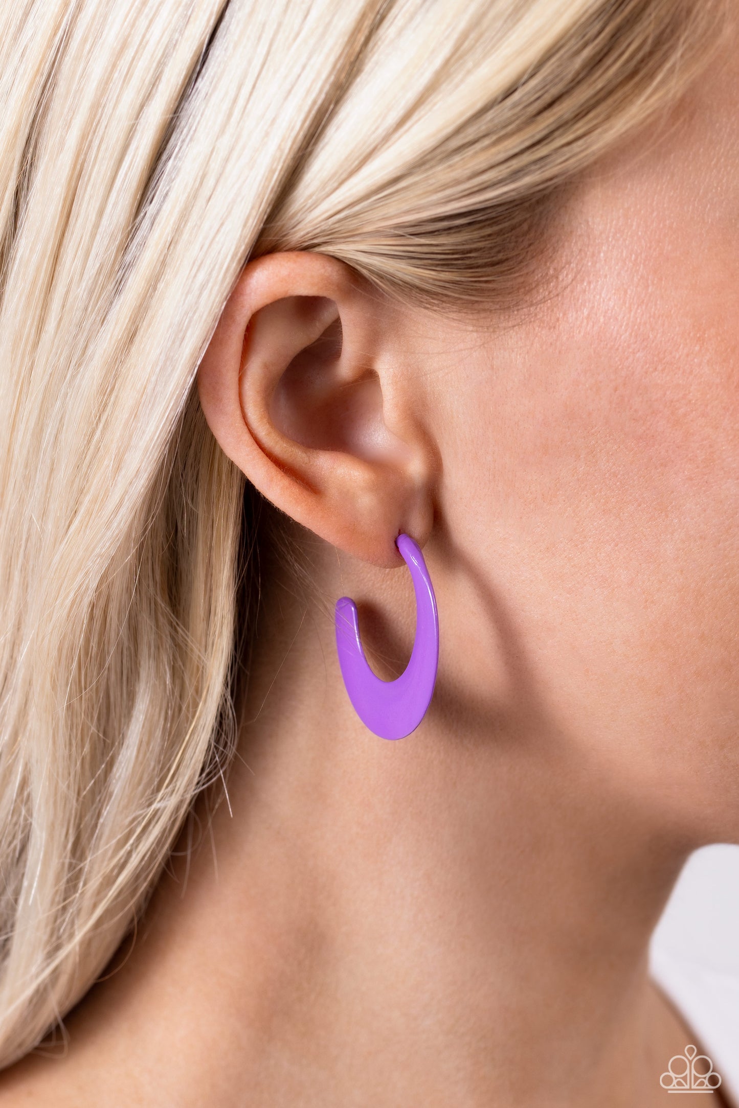 Fun-Loving Feature - Purple Earring