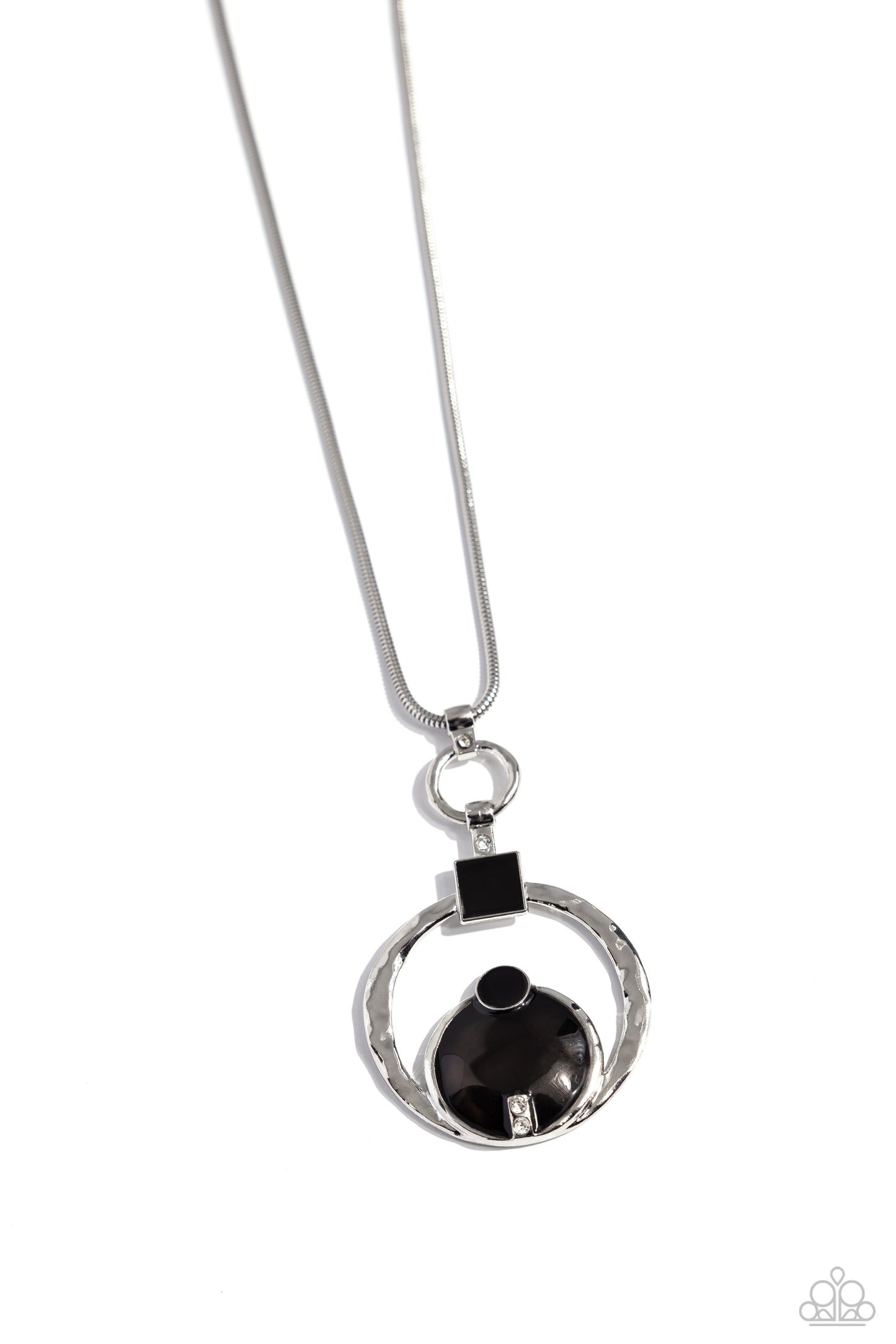 Tastefully Transparent - Black Necklace