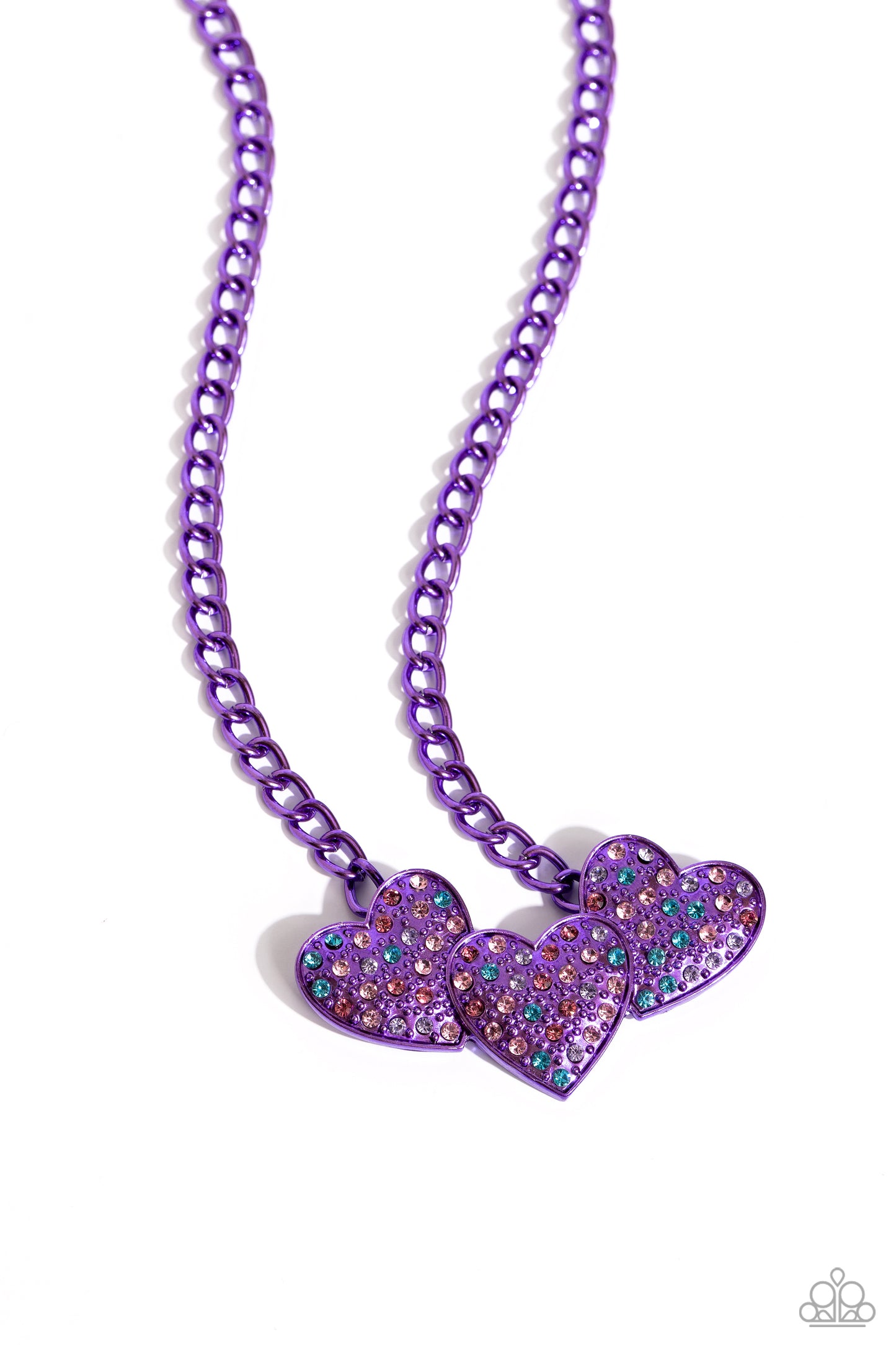 Low-Key Lovestruck - Purple Necklace