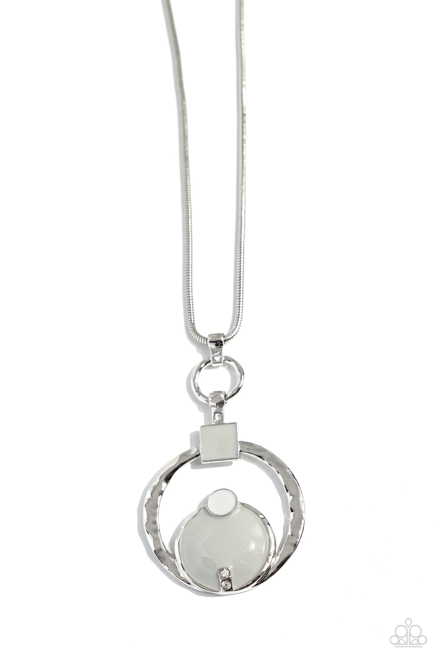 Tastefully Transparent - Silver Necklace