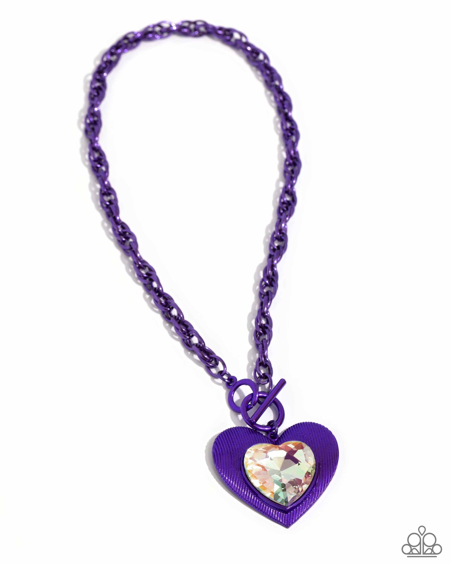 Modern Matchup - Purple Heart Necklace - Exclusive Life of the Party march 2024