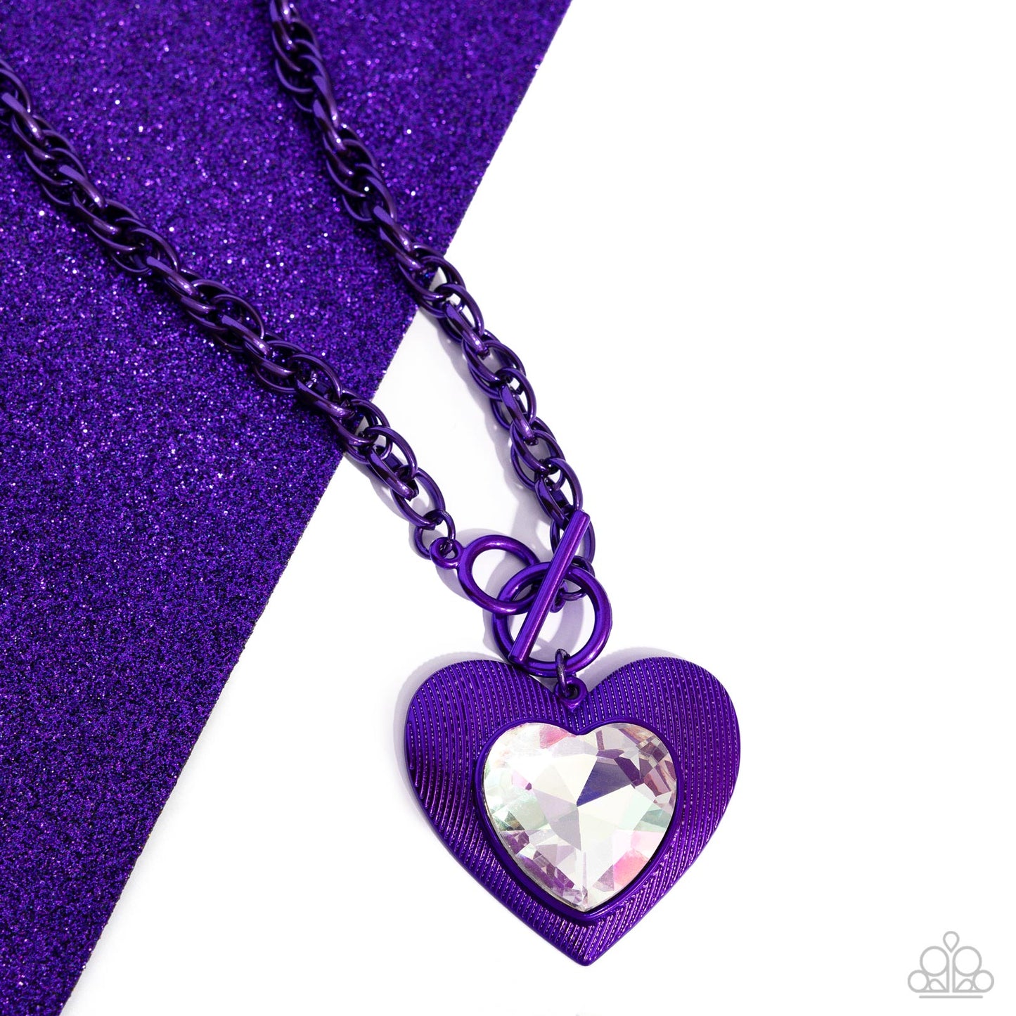 Modern Matchup - Purple Heart Necklace - Exclusive Life of the Party march 2024