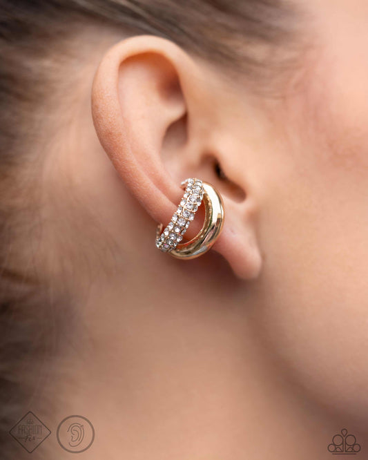 Sizzling Spotlight - Gold Cuff Earring - Fashion Fix April 2024