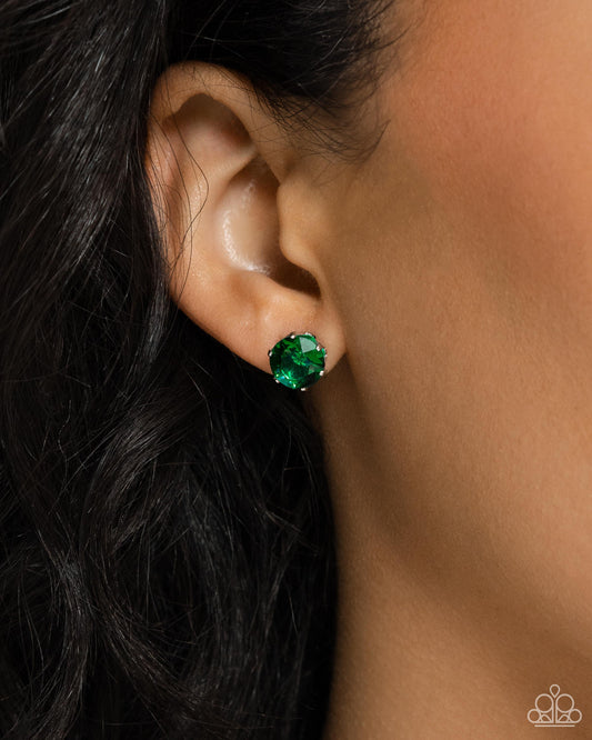 Breathtaking Birthstone - Green Earring