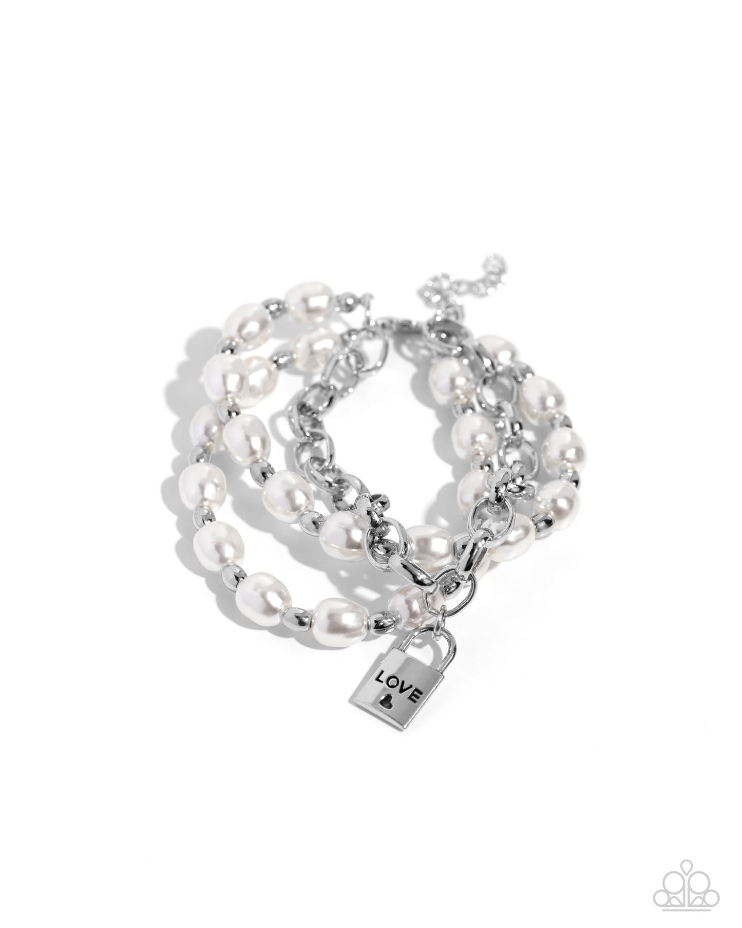 LOVE-Locked Legacy - White Bracelet