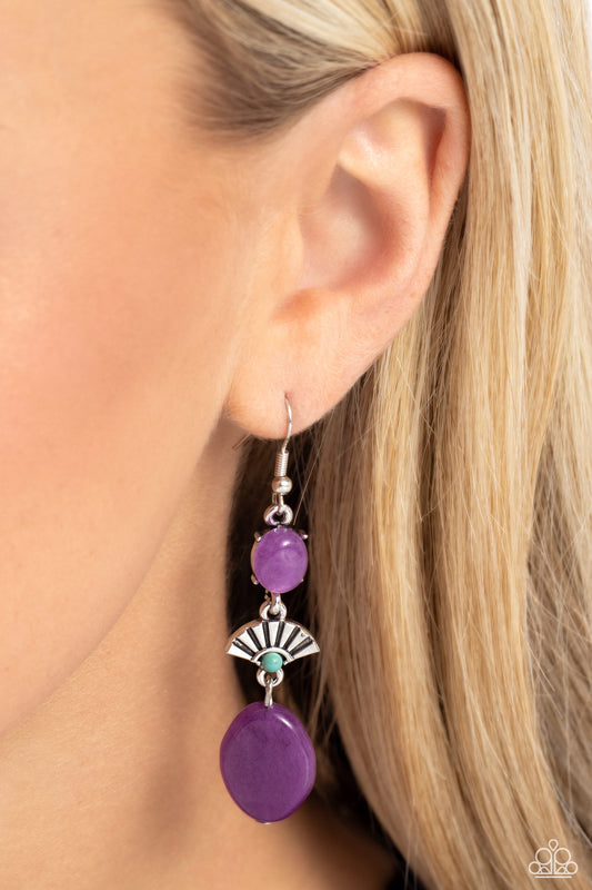 Creative Cascade - Purple Earring