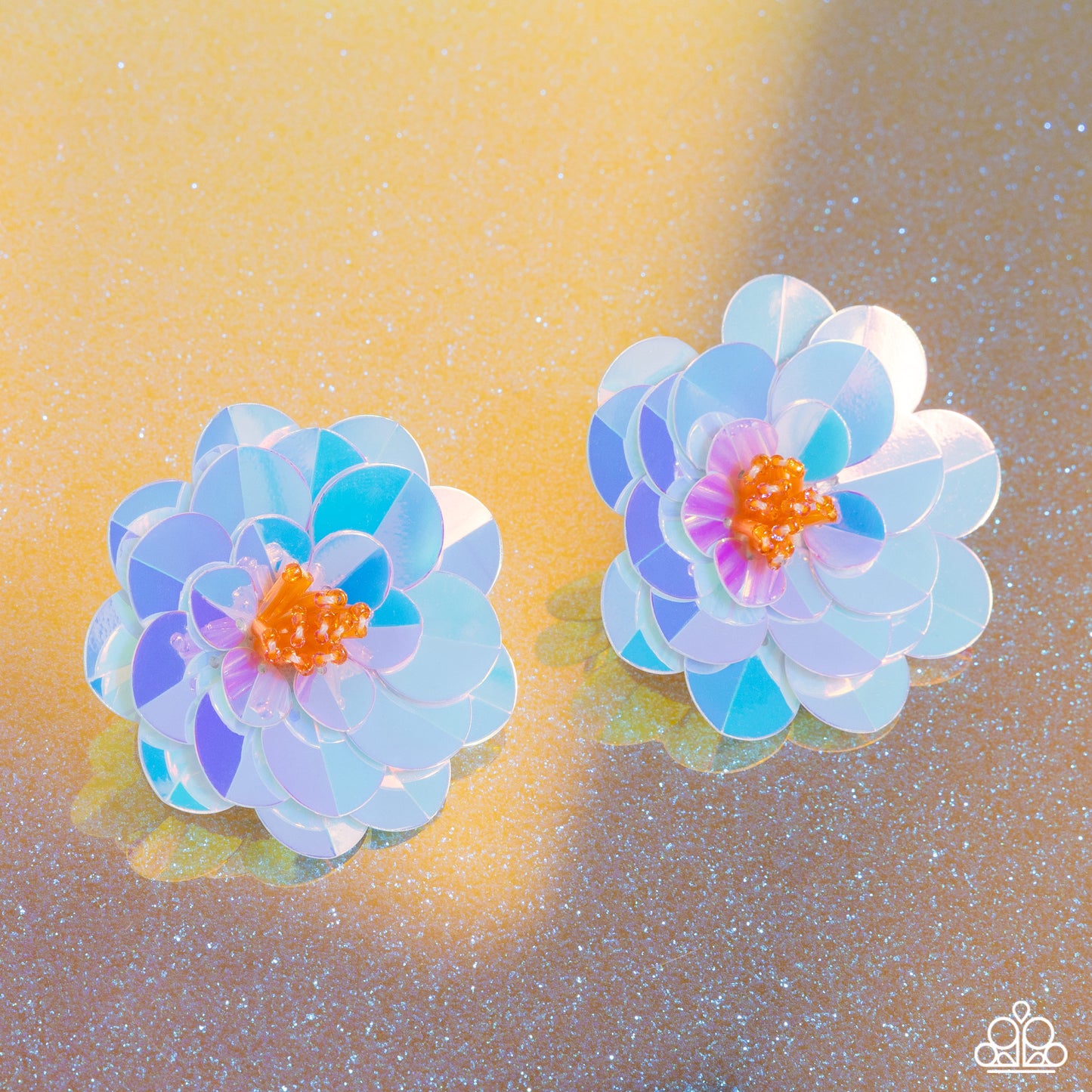 Floating Florals - Multi Iridescent Post Earring - Exclusive Life of the Party May 2024