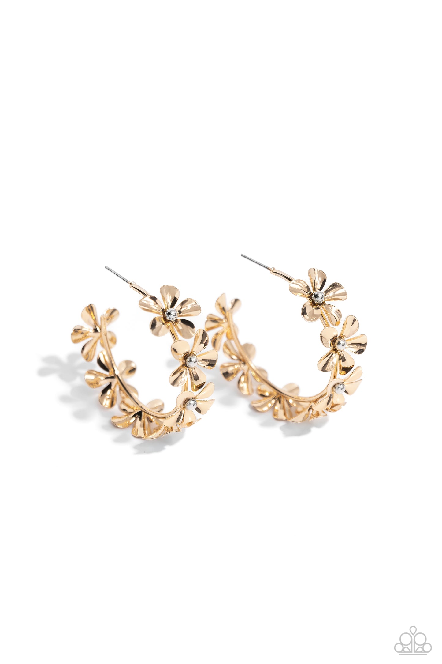 Floral Flamenco - Gold Earring