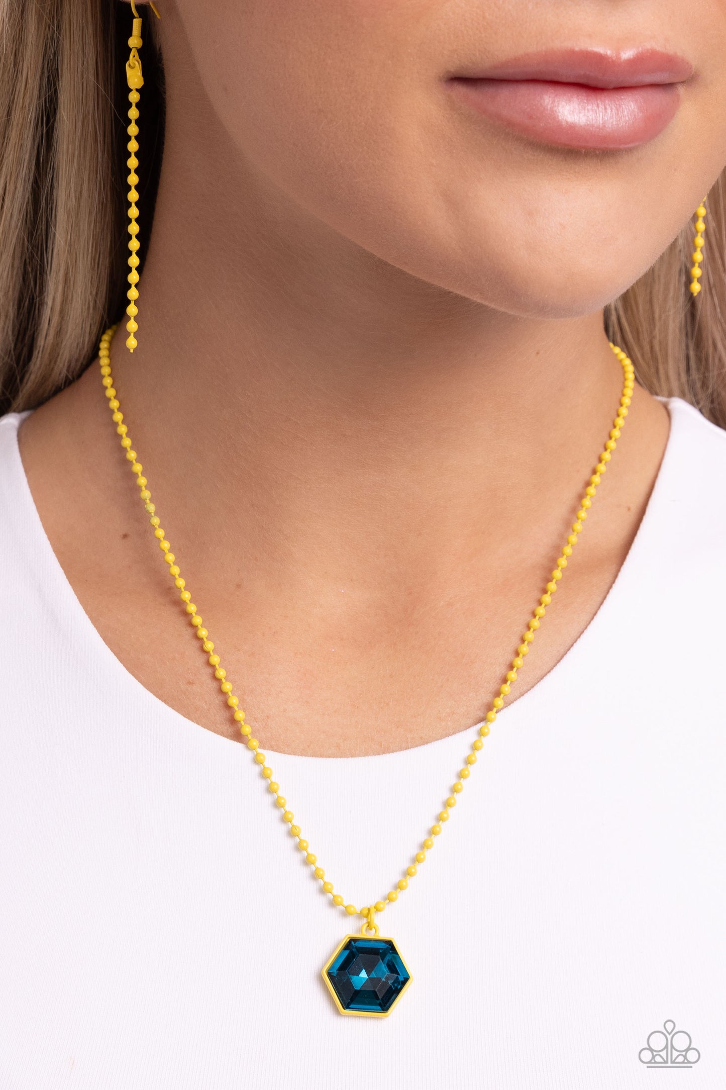 Sprinkle of Simplicity - Yellow Necklace