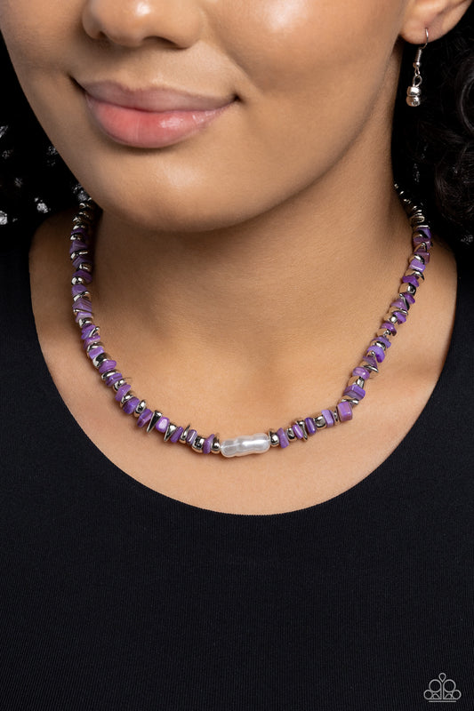 Seasonal Socialite - Purple Necklace