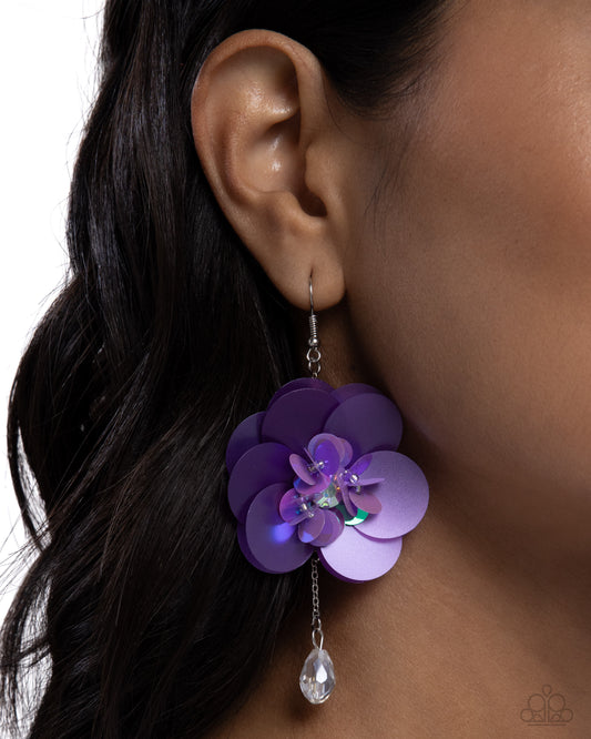 Oversized Opulence - Purple Earring