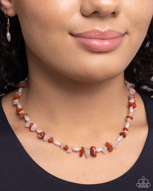 Natural Nuance - Red Necklace