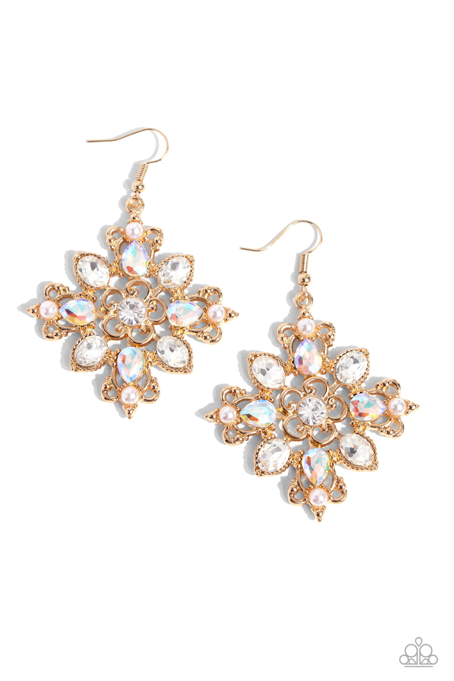 Fancy-Free Florals - Gold Earring