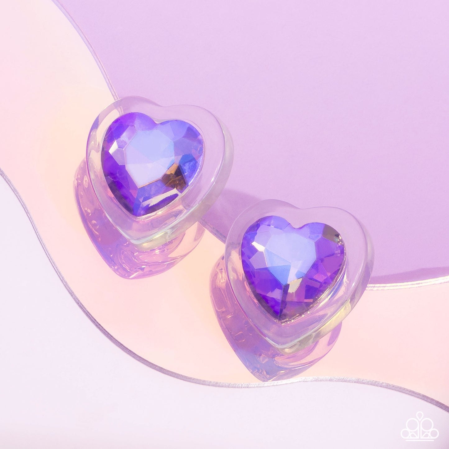 Heart-Pounding Haute - Purple Earring