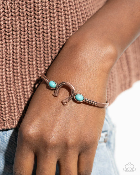 Horseshoe Habit - Copper Bracelet