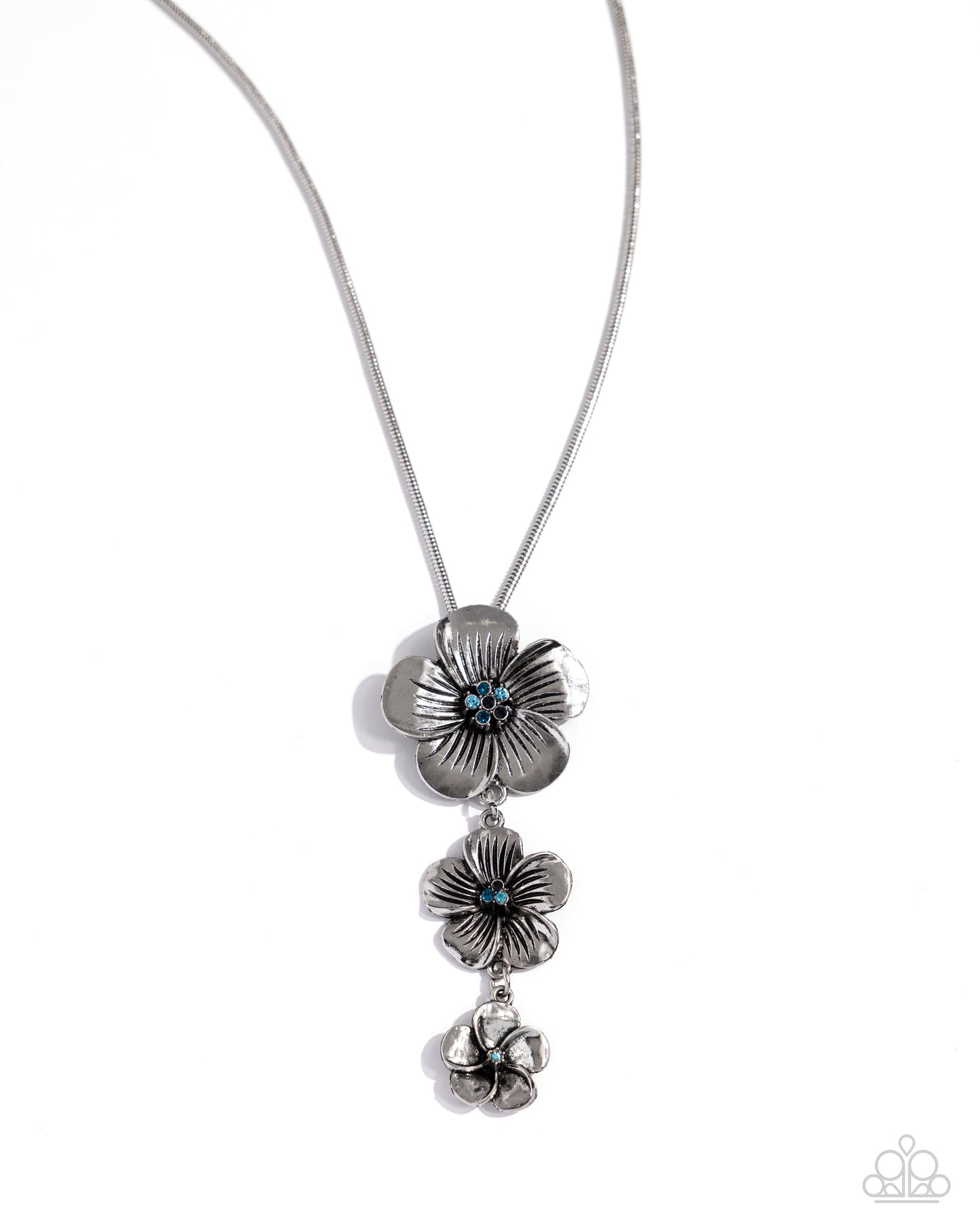 Wallflower Whimsy - Blue Necklace