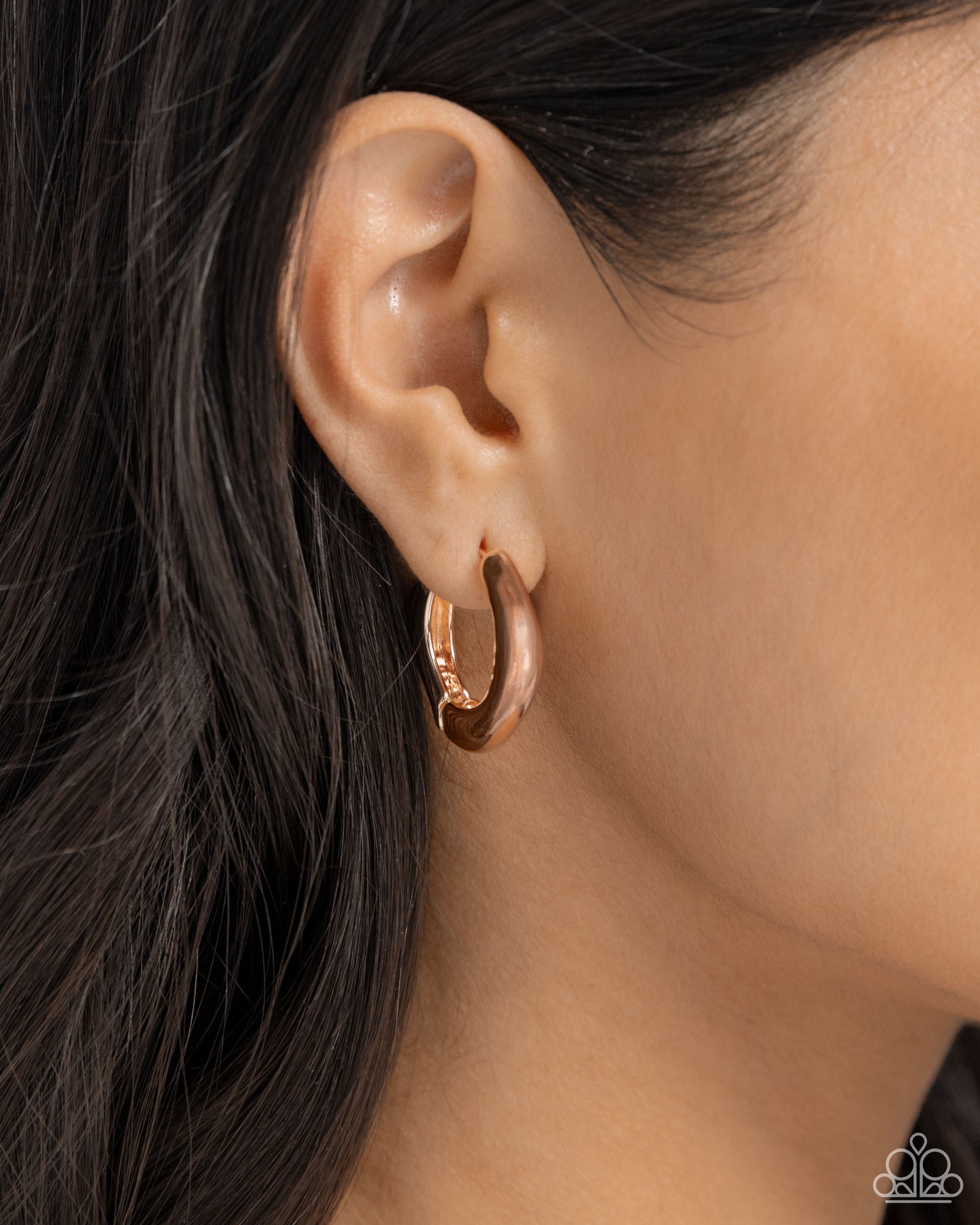 Monochromatic Makeover - Rose Gold Earring