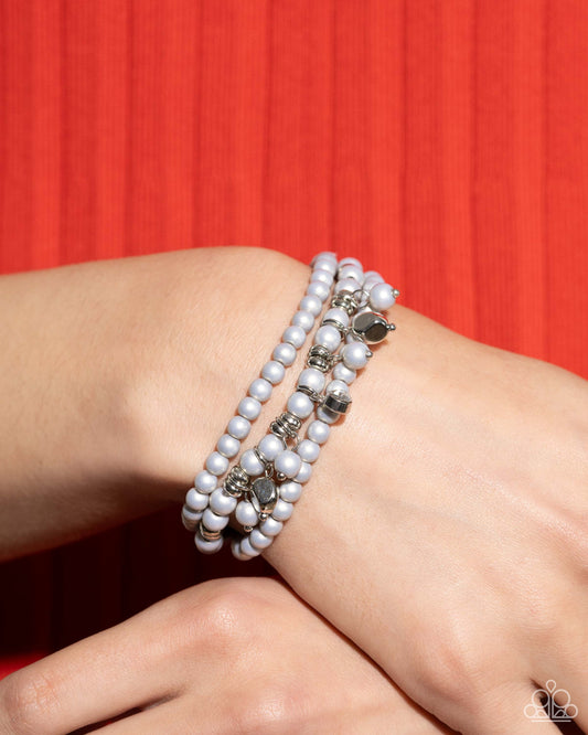 Sumptuous Stack - Silver Bracelet